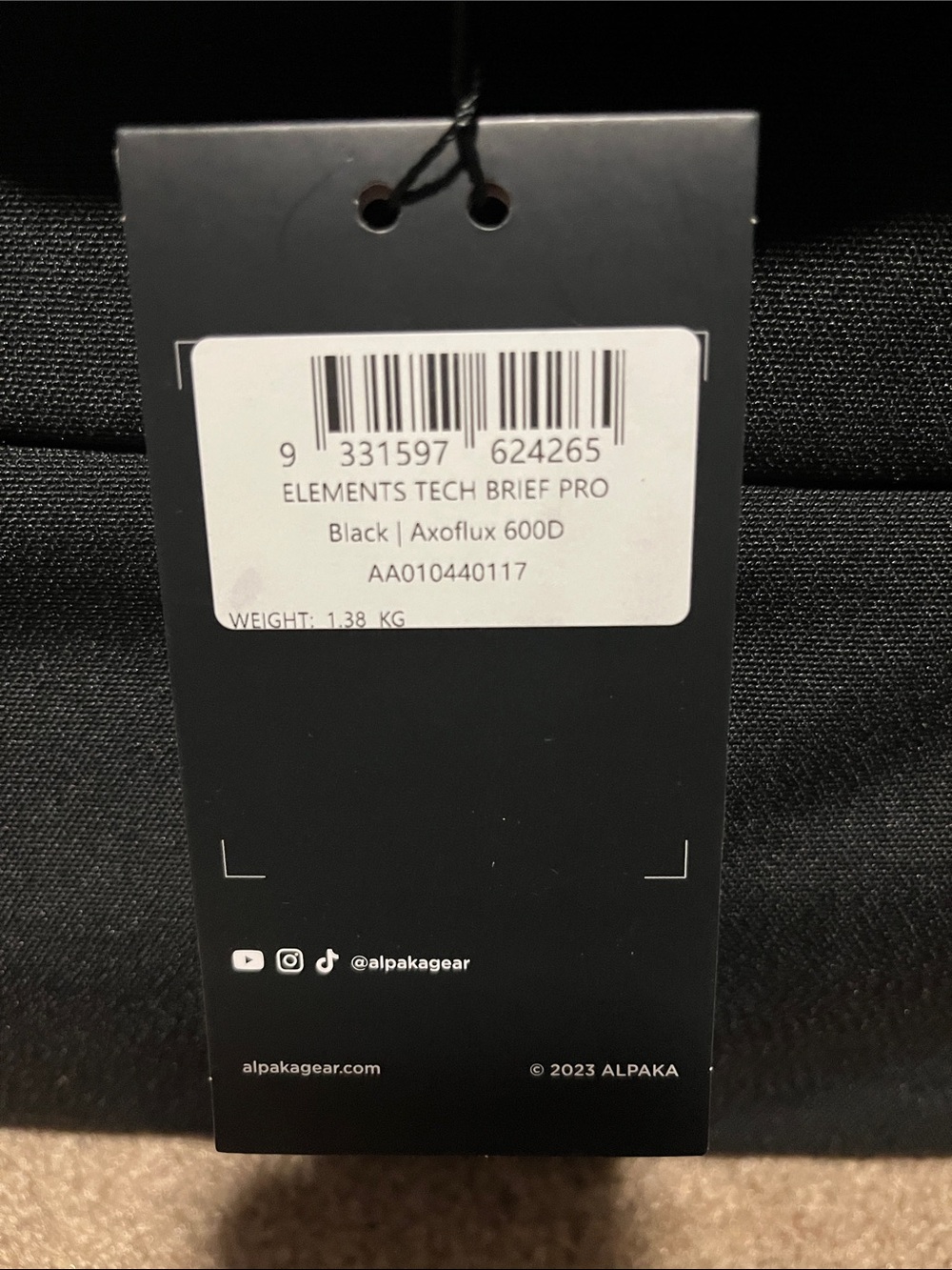 Men's Alpaka Black Elements Tech Brief Pro - Picture 2 of 12